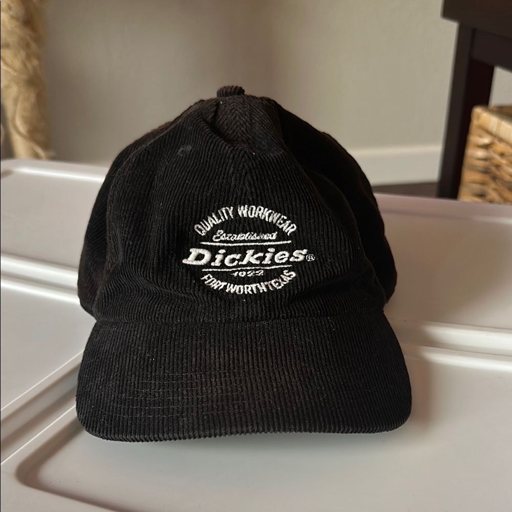 Dickies Black Corduroy Cap